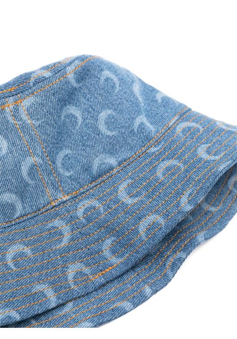 moon laser bucket hat woman blue MARINE SERRE | UHG030A CDEN0002BL05